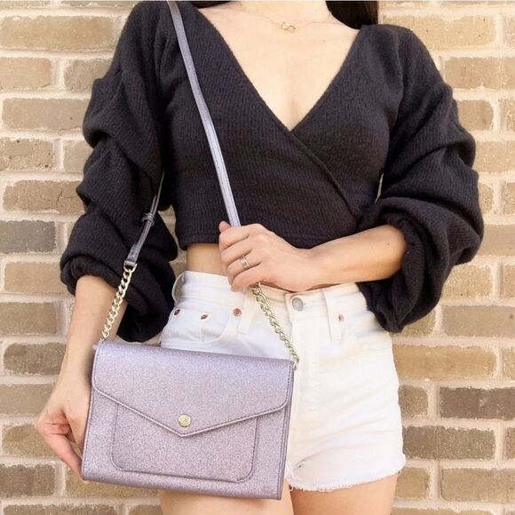 Kate Spade Lilac Frost Glitter Crossbody - Picture 3 of 6